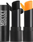MEICOLY 2Pcs Black and Orange Face Body Paint Stick,Waterproof Face Paint for Halloween Pumpkin Tiger Lion Cosplay Makeup,Eye Black Stick for Baseball/Softball/Football/Lacrosse