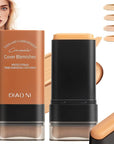 Flawless Eraser Foundation Stick,Korean Hydrating Lightweight Foundation Stick with Brush,Multi-Use Foundation Stick Makeup, Waterproof Thin and Cover Blemishes for All Skin Types (deep wheat, 05)