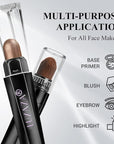 3Pcs Eyeshadow Stick Set, Matte And Shimmer Creamy Brown Gold Nude Shadow Pencil, Waterproof Long Lasting Smoky Eye Makeup