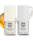 U Beauty - The U Beauty Duo - Resurfacing Compound & SUPER Hydrator Set - Vitamin C & E, Retinol, Hyaluronic Acid - Moisturizing Face Serum Duo for Smooth, Hydrated and Softer Skin, Set of 2 0.5 fl oz