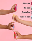 Lip Smacker Crayola Party Pack - 8 Moisturizing Lip Balms, Fun Flavors, Hydrating & Protecting, Glossy Finish - Cruelty-Free