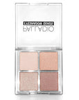 Palladio Eyeshadow Quads, Velvety Pigmented Blendable Matte, Metallic and Shimmer Finishes, Creamy Formula, Four Way Quad Eye Shadow Palette, Talc-Free (Ballerina)