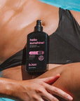 b.tan SPF 7 Deep Tanning Dry Spray | Hello Sunshine Tanning Oil - Enriched w/Bronzer & Tan Boosting Actives, Deeply Nourishes Skin w/Goji Berry, Pomegranate + Açai, Vegan, Cruelty Free, 8 Fl Oz