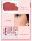 Multi Sticks Set, Cream Contour Stick Blush Stick Lasting(Set 02)