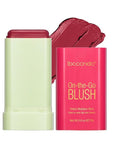 MEICOLY Multi Use Makeup Blush Stick,On-the-Go 2-in-1 Lip Cheek Cream Blush Stick,Waterproof Solid Face Blush Makeup Cheek Tint,Natural Matte Blush Stick for Cheeks,Tinted Moisture Stick,02 Hot Red