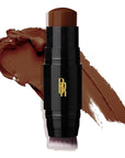 Black Radiance Color Perfect Foundation Stick with Soft Brush Applicator Duo – Buildable, Blendable Versatile Pigment-Rich Formula - Chocolate Dipped