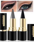 Kaely 2Pcs Black Gray Gel Eyeliner Pencil,Natural Cream Eye Liner Waterproof Smudge Proof,Cat Eye Black Smokey Eyeshadow Palette Stick Crayon,Goth Halloween Makeup,delineador de ojos contra el agua