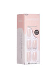 KISS imPRESS No Glue Mani Press On Nails, Color, 'Serendipity', Pink, Medium Size, Coffin Shape, Includes 30 Nails, Prep Pad, Instructions Sheet, 1 Manicure Stick, 1 Mini File