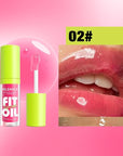 8 Colors Lip Oil Lip Glaze, Big Brush Lip
