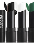 MEICOLY 3PCS Black White and Green Face Body Paint Stick,Face Paint Stick for Halloween SFX Cosplay Clown Skeleton Witch Makeup,Elphaba Face Paint,Waterproof Eye Black Baseball Softball Football