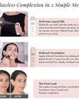 MagicMinerals AirBrush Foundation Set by Jerome Alexander – (Warm Medium)