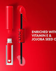 NYX PROFESSIONAL MAKEUP Shine Loud, Long-Lasting Liquid Lipstick with Clear Lip Gloss - Rebel In Red (Warm Red)