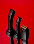 Supreme Trimmer 3-in-1 Barber Bundle | 2Spee Clipper, 2Spee Trimmer & Crunch Foil Shaver | Professional Beard Trimmer Men’s Hair Clipper Kit | (Black)