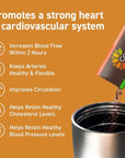 CocoaVia Cardio Health Cocoa Powder, 15 Single Serve Sticks, 500mg Cocoa Flavanols, Support Heart Health, Boost Nitric Oxide, Improve Circulation, Energy, Preworkout, Travel-Friendly, Vegan, Cacao
