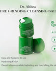 Dr.Althea Pure Grinding Cleansing Balm | Hygenic One-Step Makeup Cleansing Oil with Madecassoside | Non-Greasy Sorbet Texture | Soothing for All Skin Types | Korean Vegan Skin Care | 1.69 Fl Oz