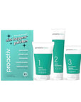 Proactiv Clean 3 Step Acne Routine w/ Pimple Patches- Sulfur Acne Treatment Cleanser, Azelaic Acid Serum, and Facial Moisturizer for Sensitive, Acne-Prone Skin- 30 Day Acne Kit with Pimple Patches