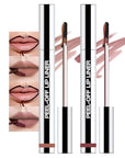 2 Pcs Matte Liquid Lip Stain Peel Off Lip Liner, Long Lasting Lip Tattoo, Waterproof & Transfer-Proof Lip Liner Peel Off Lip Gloss for All Skin Types. 0.12 fl oz #02+#03