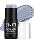 Grey Face Body Painting Stick, Professional Grey Full-coverage Cream Face Paint for Halloween SFX Zombie Grayscale Cosplay Makeup, Washable Eye Body Stick for Adult Costume Party