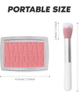 Rosewood Blush Powder Blush for Cheeks with Brush, Matte Blush Palette Blush Powder Face Blusher, Natural Blendable Formula Silky Lightweight Makeup Blush Rubores de Maquillaje, 012#