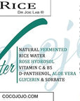 Dr Joe Lab Rice Water Growth Mix - Nourishing Toner with Rose Hydrosol Aloe Vera Face & Scalp Essence Rice Extract Pro Vitamin B5 Oily Skin Alcohol-Free Spray Spritz (32 oz & Empty Sprayer)