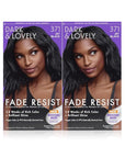 SoftSheen-Carson Dark and Lovely Fade Resist Rich Conditioning Hair Color, Permanent Hair Color, Up To 100 percent Gray Coverage, Brilliant Shine with Argan Oil and Vitamin E, Jet Black, 2 Count