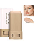 Beauty Balm Serum Boosted Skin Tint, Foundation Stick, Tinted Moisturizer for Face, Full Coverage Foundation, Concealer Stick for Foundation Makeup, Contour Sticks for Face Makeup, Dewy Finish (#04)