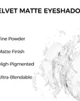 Erinde White Matte Eyeshadow Palette, Single White Pressed Powder Eye Shadow, Ultra-Blendable, Pigmented Color, Long Lasting, Halloween Blood Makeup Base, Cruelty-Free & Vegan