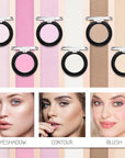 Monochrome Matte Eyeshadow Makeup Palette, Highly Pigmented Light Nude Eyeshadow Palette, Matte Pressed Powder Eye shadow Makeup, Single Vegan Eye Shadow, Daily Evening Women Girls Eyeshadow Gift 1#