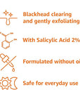 Amazon Basics Salicylic Acid Blackhead Clearing Scrub, 5 Fluid Ounces, 1-Pack
