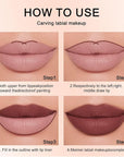 12 Colors lip liner pencils, Modern Classic Lip Liner, Lip Liner Pigmented Vegan Matte, Lasting Finish Lip Liner, Luxurious Creamy Long Lasting Lip Liner, Prevents Feathering and Fading, (06)