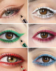 12 Pcs Double Head Rich Vibrant Colors Lip Liner Pencils Eye Liner Sticks Set with Sharpener for Daily Makeup,Easy to Apply & Remove,Waterproof (A)