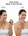 Jerome Alexander Blush ‘n’ Kiss Cream for Cheeks & Lips | Creamy, Lightweight, Buildable Coverage | Blush Balm Face Makeup|Tint Jam
