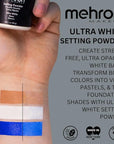 Mehron Makeup Setting Powder | Loose Powder Makeup | Loose Setting Powder Makeup Perfect for Halloween 1 oz (28 g) (Ultra White)