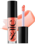 Saie Glossybounce - Hydrating Lip Gloss and Tinted Lip Oil Hybrid with Hyaluronic Acid & Jojoba Oil for Non-Sticky, Ultra-Shiny, Plump & Soft Lips - Everyday Makeup Essential - Splash (.17 oz)