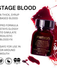 Mehron Makeup Stage Blood | Edible Fake Blood Makeup for Stage, Costume, Cosplay (1oz.) (Dark Venous)