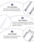 AMORIX 24 Pack Gold Crystal Lip Gloss Tubes with Wand 5ml Empty Lip Gloss Containers Lipgloss Bottles with Stoppers 2pcs Syringes + Labels for DIY Lip Gloss Balm