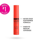 NYX PROFESSIONAL MAKEUP Butter Gloss, Non-Sticky Lip Gloss - Orangesicle (Orange) (Pack of 2)
