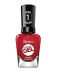 Sally Hansen Miracle Gel, Rhapsody Red, Long Lasting, Gel-Like Formula, No UV Lamp Needed, Opaque, Shiny Red Nail Polish