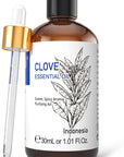 HIQILI 1 Fl Oz Clove Oil for Teeth and Gums, Oral Care, DIY Clean Spray, Aromatherapy, 100% Pure Natural Premium - 30ml