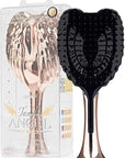 Tangle Angel Detangling Hair Brush - Anti Static Tangle Taming Brush with Soft Bristles - Heat & Water Resistant Pro Detangler Hairbrushes for Women for Fine, Thick, Wavy, & Curly Hair - Rose Gold