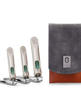 MR.GREEN 3 pcs Nail Clippers Set Stainless Steel Nail Clippers & Slant EDG Toenail Clipper Cutter for Men and Women