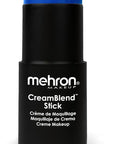 Mehron Makeup CreamBlend Stick | Face Paint, Body Paint, & Foundation Cream Makeup | Perfect for Halloween .75 oz (21 g) (Blue)