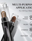 6PCS Cream Eyeshadow Stick Makeup Sets, Metallic And Matte Shimmer Eye Shadow Eye Brightener Stick Pencil Crayon, A01-Brown Neutral