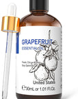 HIQILI 30 ml Grapefruit Essential Oil, for Diffuser, Skin Care,100% Pure and Natural - 1 Fl Oz