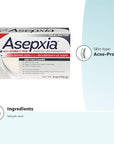 Asepxia Deep Cleansing Acne Treatment Bar Soap with Baking Soda and 2% Salicylic Acid, 4 Ounce