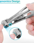 Nail Clippers for Men – Vepkuso Toenail Clippers for Thick Toenails for Seniors Wide Jaw Large Professional Fingernail Clippers Cutter Set for Tough Nails, Women, Adult,Gift Idea