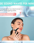 Red-Light-Therapy-for-Face and Neck with 7 Color, Facial Massager for Face and Neck, Face 𝖲 culpting Wand (Black)