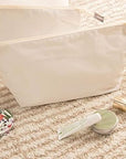 Juvale 6 Pack Canvas Makeup Bags with Zipper - 11.75 x 5.5 In White Cotton Canvas Makeup Bag Set for Toiletries and DIY Crafts