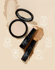 Glo Skin Beauty Pressed Base Powder Foundation Makeup (Tawny Light) - Flawless Coverage for a Radiant Natural, Second-Skin Finish