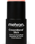 Mehron Makeup CreamBlend Stick | Face Paint, Body Paint, & Foundation Cream Makeup | Perfect for Halloween .75 oz (21 g) (Pastel Orange)